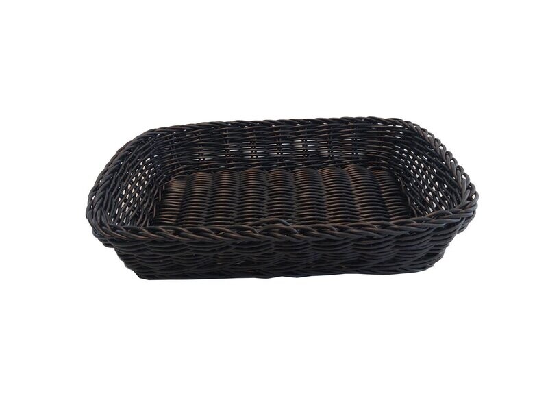 PP mand zwart 33*23*7 cm