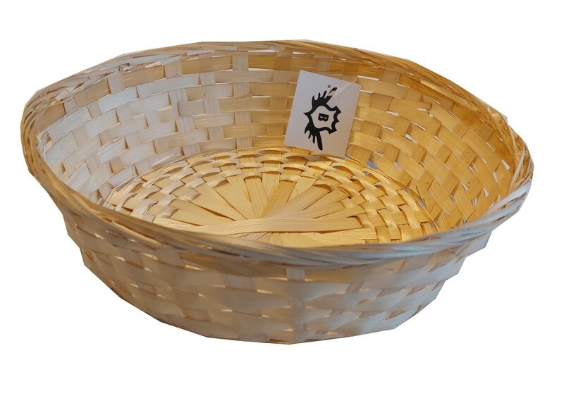Broodmand bamboe rond dicht 35*11 cm