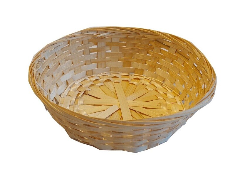 Broodm. bamboe rond dicht 25*7 cm