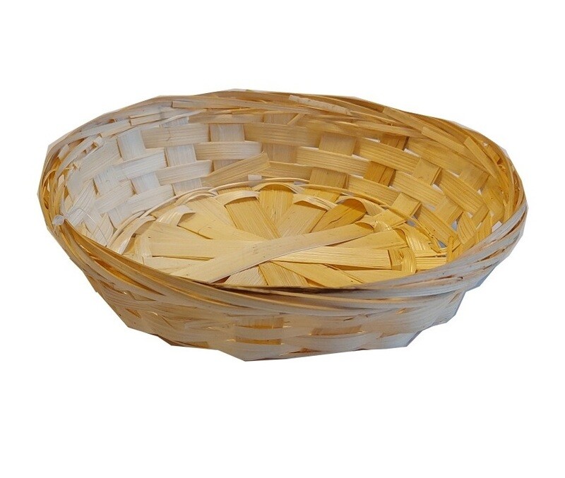 Schaal bamboe rond laag 20*4 cm