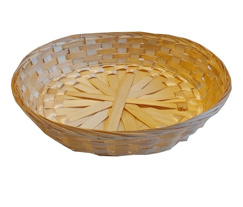 Schaal bamboe naturel rond laag 30*5 cm