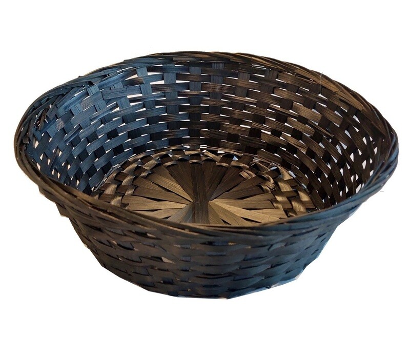 Broodmand bamboe rond 30*10 cm antraciet