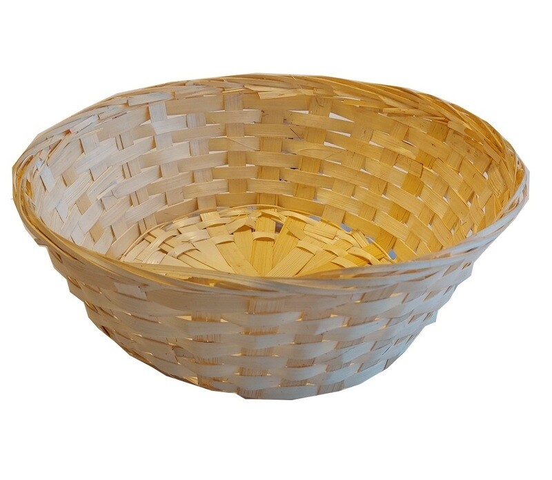Broodmand bamboe rond dicht 30*10 cm