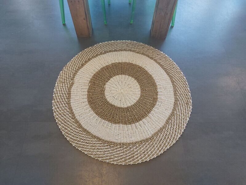 vloerkleed rond mendong cirkels 120 cm vloerkleed rond mendong cirkels 120 cm