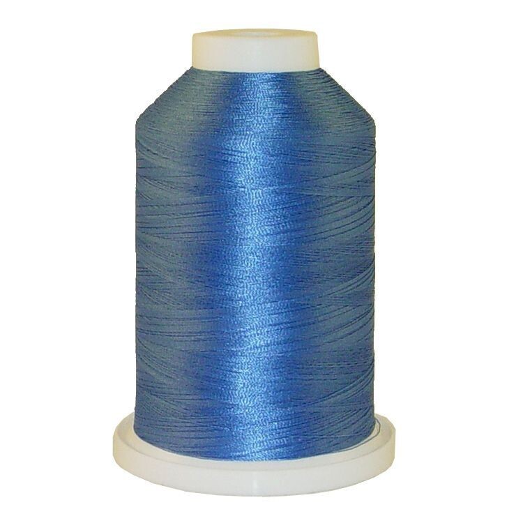 China Blue # 1030 Iris Polyester Embroidery Thread - 600 Yd Snap Spool