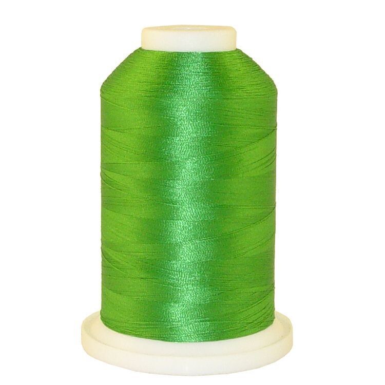 Kelly Green # 1077 Iris Polyester Embroidery Thread - 600 Yd Snap Spool
