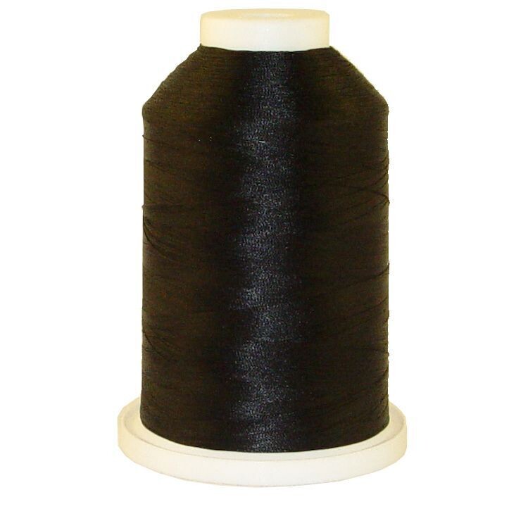 Black # 1152 Iris Polyester Embroidery Thread - 600 Yd Snap Spool