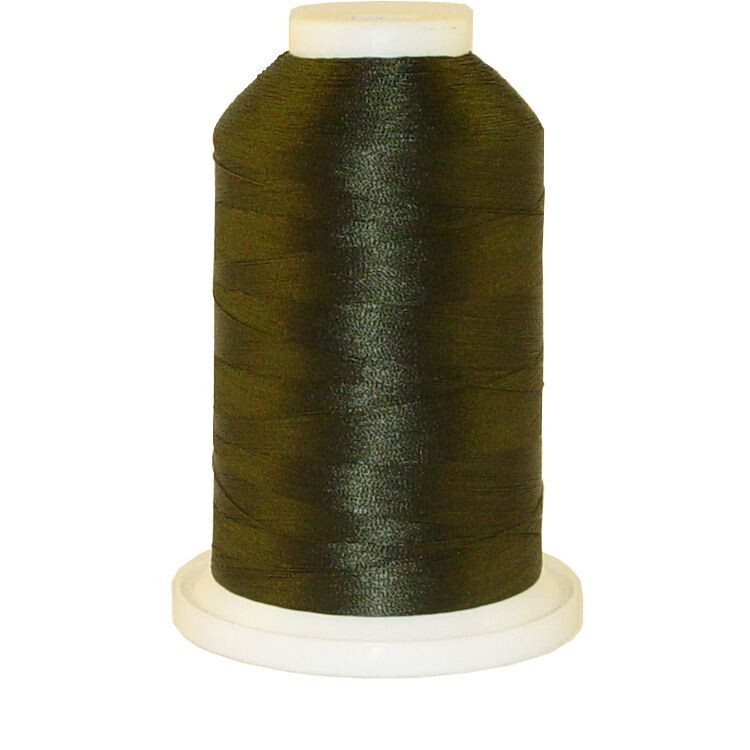 Dark Army Green # 1392 Iris Polyester Embroidery Thread - 600 Yd Snap Spool
