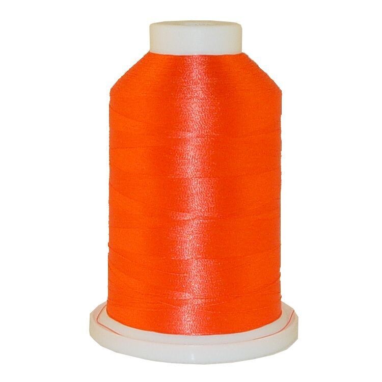 Bright Orange # 1257 Iris Polyester Embroidery Thread - 600 Yd Snap Spool