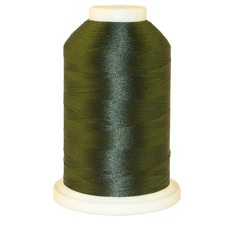 Camp Green # 1215 Iris Polyester Embroidery Thread - 600 Yd Snap Spool