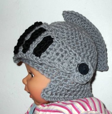 Knight Helmet CROCHET PATTERN All sizes from Newborn to Large Adult