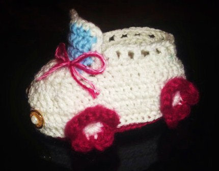 Car Baby Girl Booties