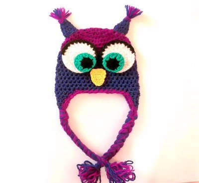 Cross-eyed Owl Hat Crochet Pattern
