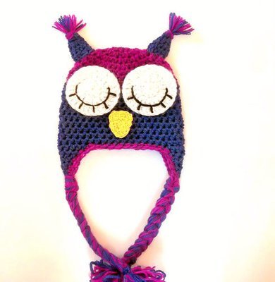 Sleeping Owl Hat Crochet Pattern