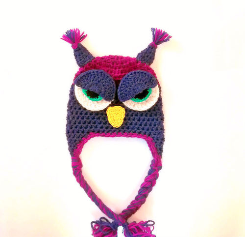 Angry Owl Hat Crochet Pattern