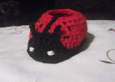 Ladybug Toddler Booties  4 sizes