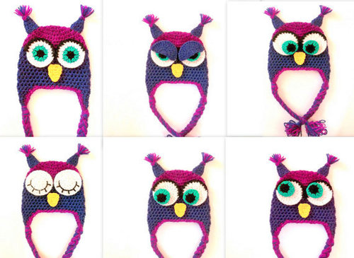 Owl Hat - Angry Owl Hat Crochet Pattern