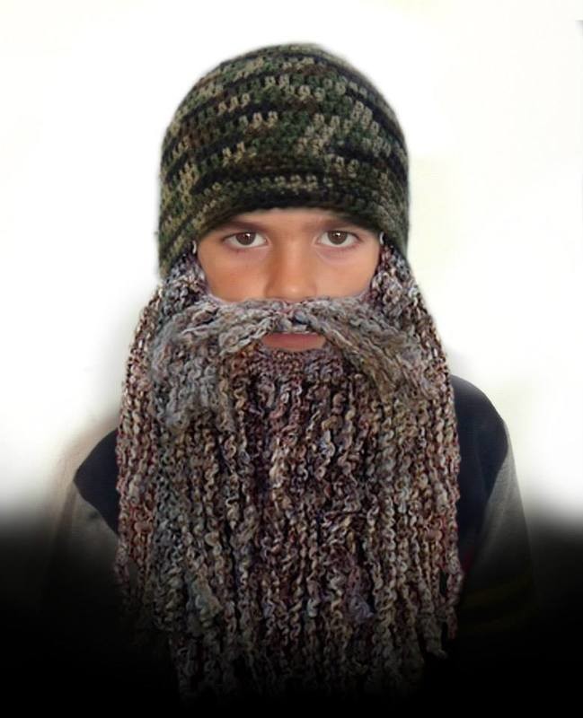 Duck Dynasty Hat and Beard Easy Crochet Pattern