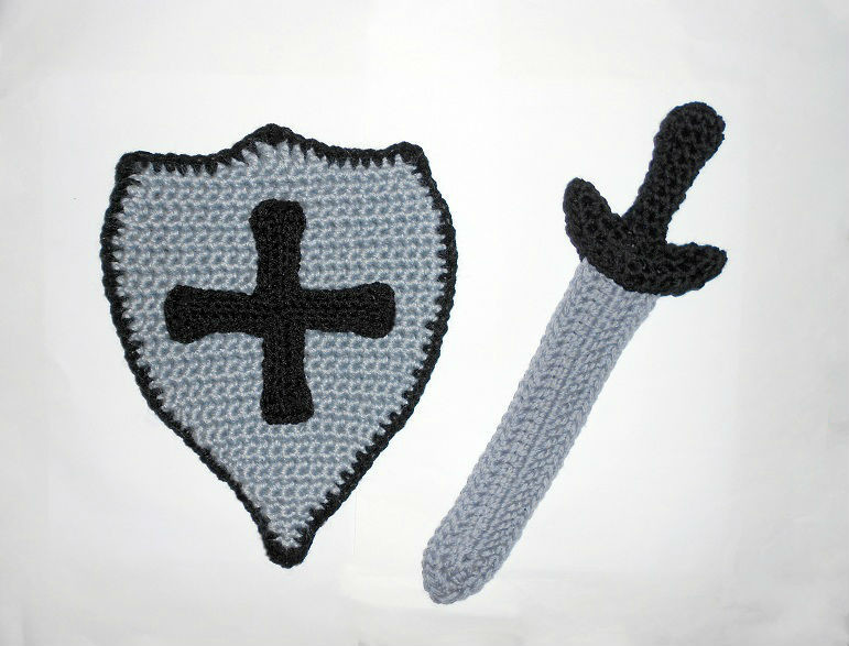 Sword and shield CROCHET PATTERN