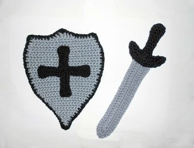 Sword and shield CROCHET PATTERN
