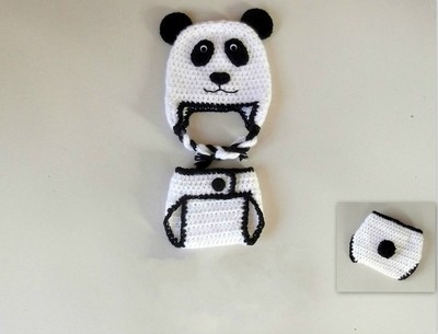 Panda Bear Baby Set Crochet Pattern