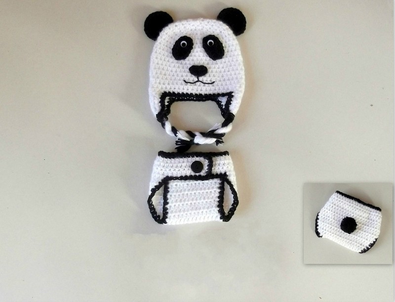 Panda Bear Baby Set Crochet Pattern