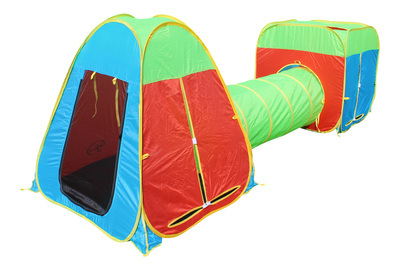 Multi-Color 3 Piece Pop-Up Play Tent