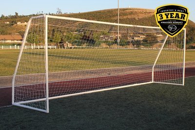 Special Coated 18.5' x 6.5' Soccer Goal, Two Nets, Regulation Junior Youth