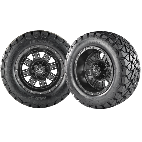TRANSFORMER 12x7 Matte Black w/ 215/35/12 Cobra Street Tire