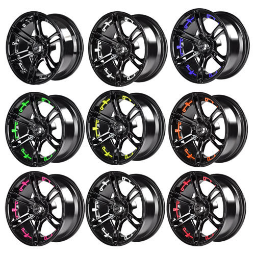 Mirage 14x7 Black Wheel Color Insert Options (inserts only)