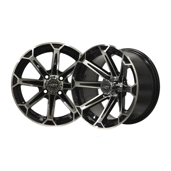 VORTEX 14x7 Machined/Black Wheel