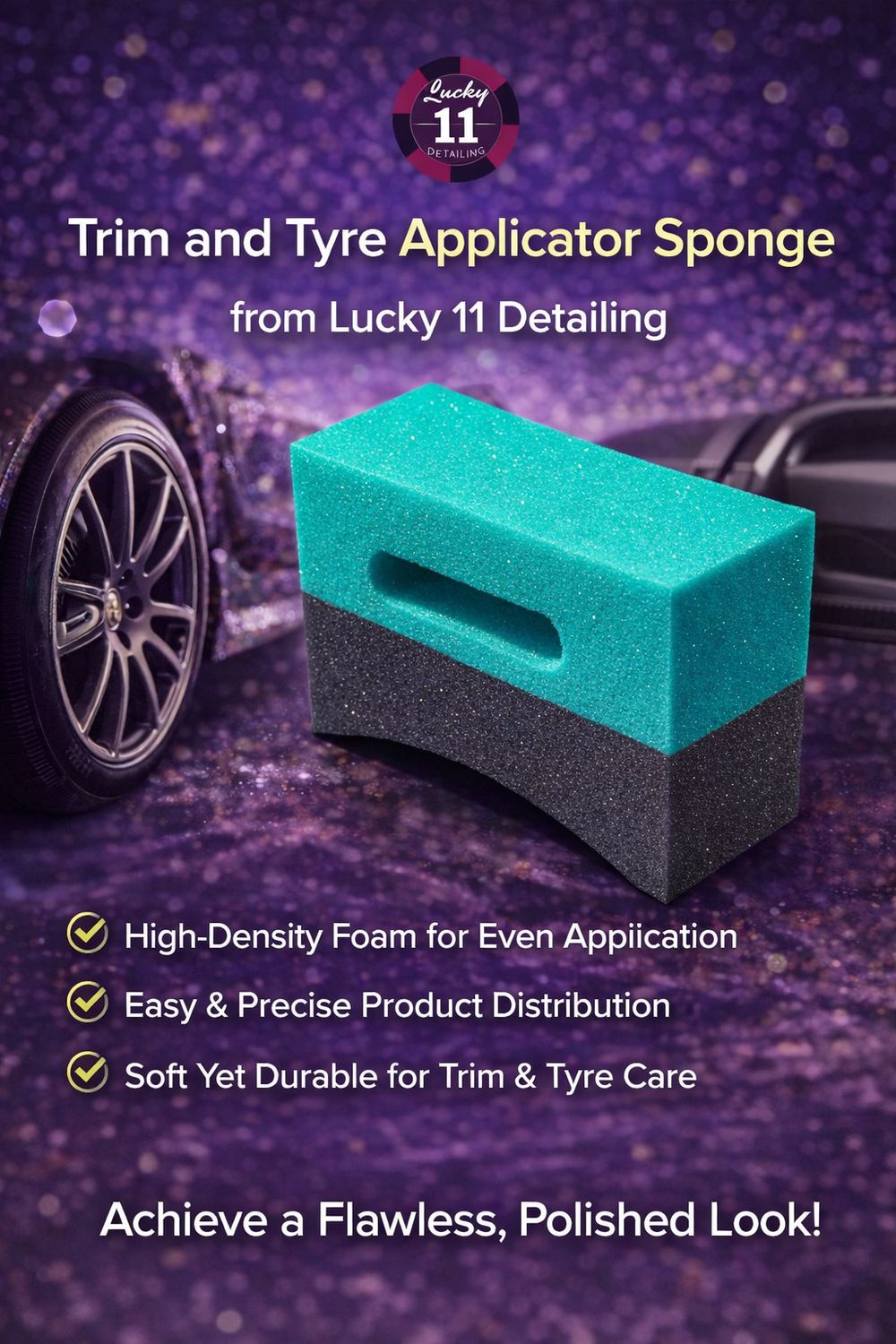 Trim And Tyre Applicator Sponge.