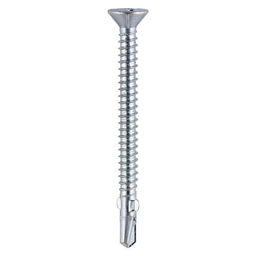 Metal Construction Timber to Light Section Screws - Countersunk - Wing-Tip - Self-Drilling - Zinc
