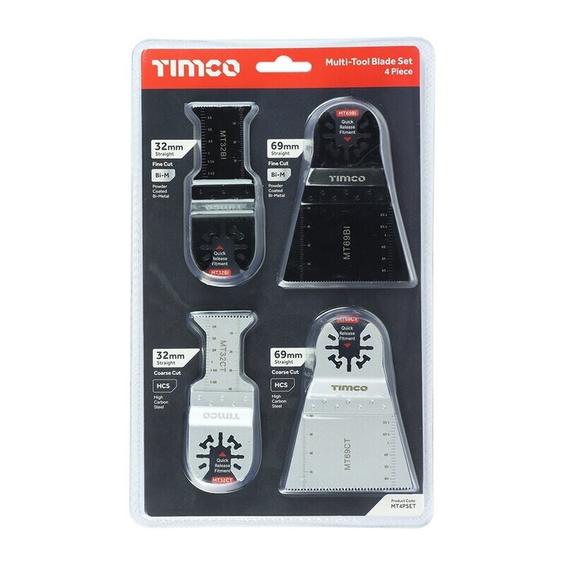 Multi-Tool Blade Sets - 4 Piece Set