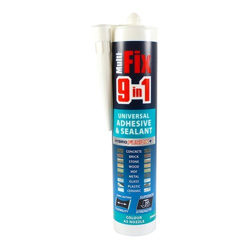 9 in 1 Adhesive & Sealant -  in Crystal Clear & White