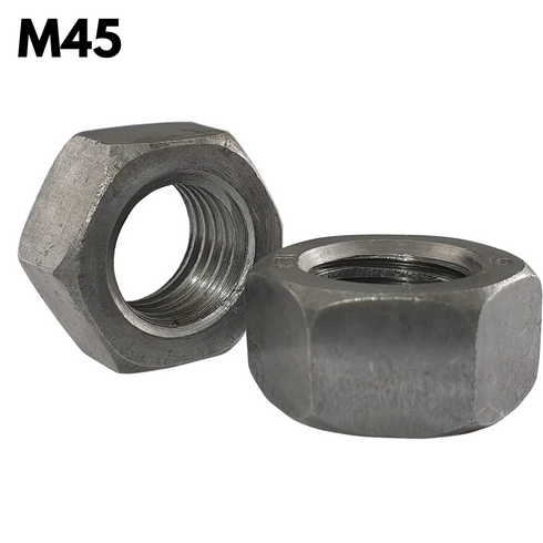 M45 Full Nut DIN 934 - Grade 8 - Zinc Coated