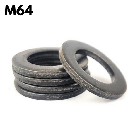 M64 Flat Rounder Steel Washer - Form E - Self Colour