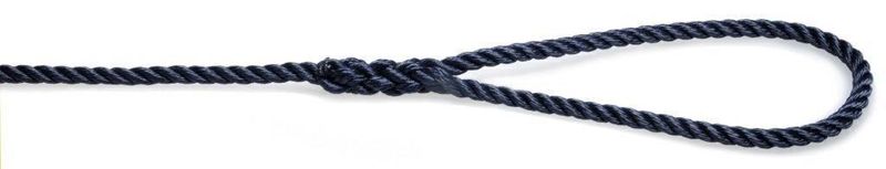 Landvast budget 4,5 meter met 20 cm oog 10 mm navy