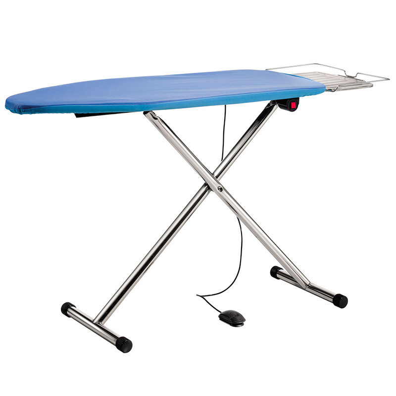 T220 P ECO Tavolo da stiro pieghevole bianco, aspirante e riscaldato, regolabile in altezza