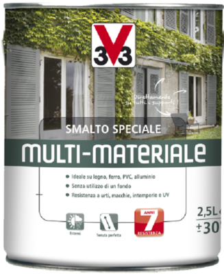 Smalto speciale Multi-materiale 4 in 1 lt.0,5 V33