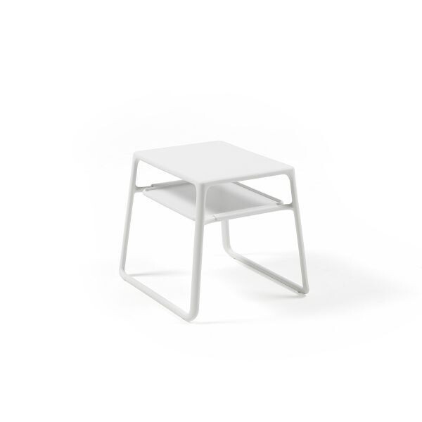 Tavolino in resina fiberglass con vassoio col.bianco Pop Nardi Outdoor