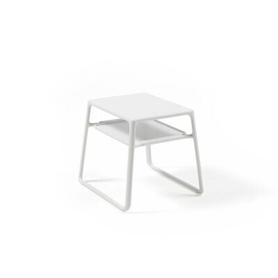 Tavolino in resina fiberglass con vassoio col.bianco Pop Nardi Outdoor