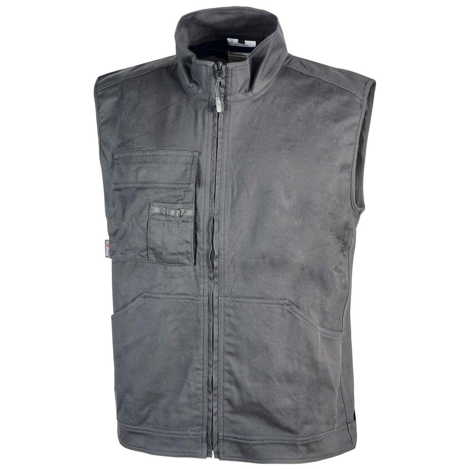 Gilet in cotone elasticizzato col.grey iron Wave U-Power