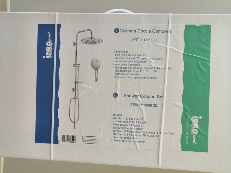 Colonna doccia completa con soffione e doccetta Idropoint