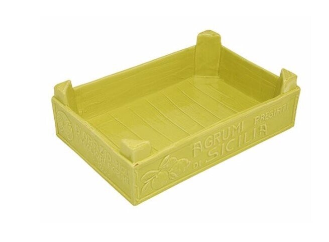 Cassetta frutta grande col.lime 23x35 Mediterraneo Virginia Casa