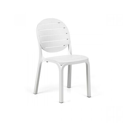 Set 4 sedie in resina fiberglass col.bianco Erica Nardi Outdoor
