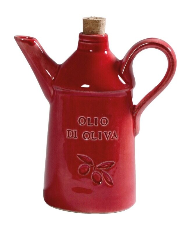 Ampollina con manico h.19 col.rosso Virginia Casa