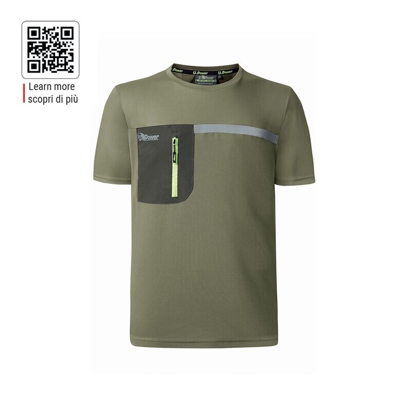 T-shirt estiva Christal col.burnt olive U-Power