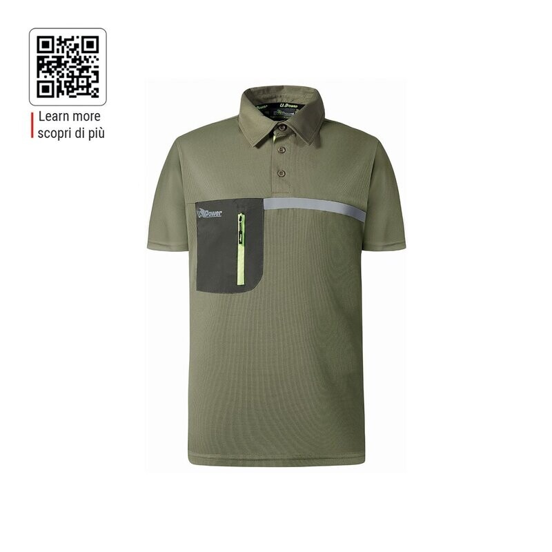 Polo maniche corte Libra col.burnt olive U-Power