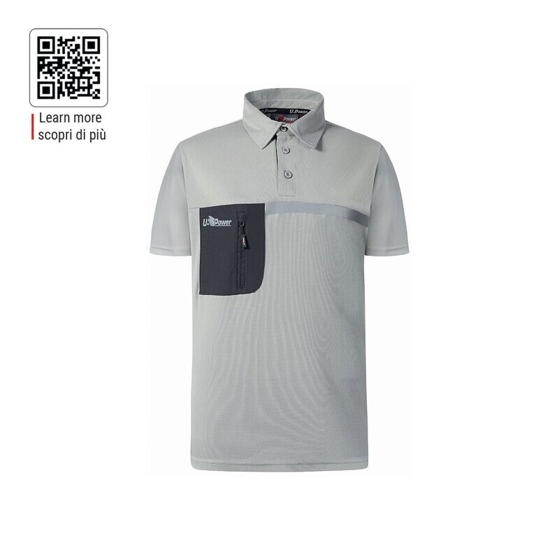 Polo maniche corte Libra col.lime stone U-Power